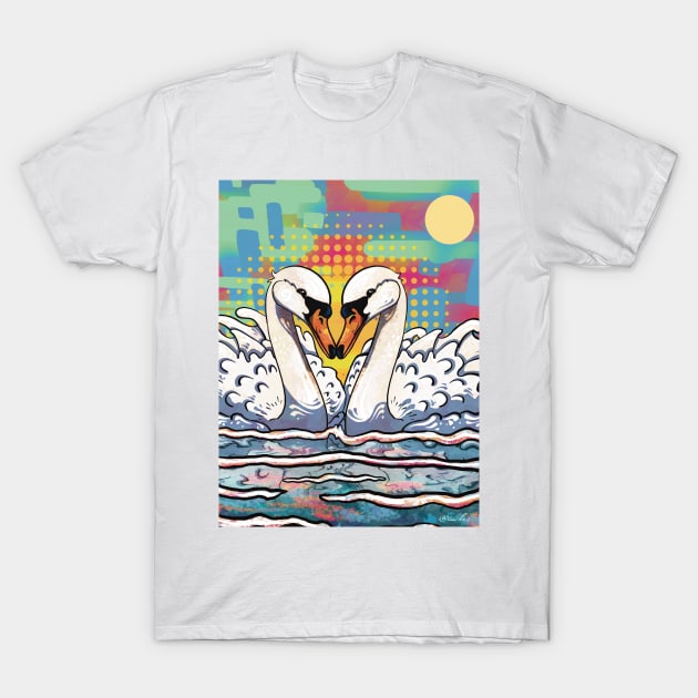 Swan T-Shirt by RoseDesigns1995